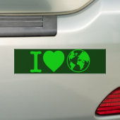 I Love Earth Bumpersticker (Op auto)