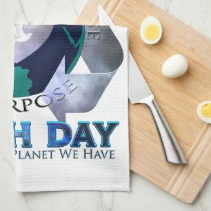 I Love Earth Day Theedoek