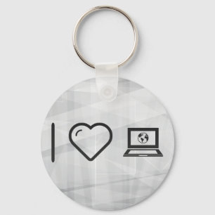 I Love Earth Laptops Sleutelhanger