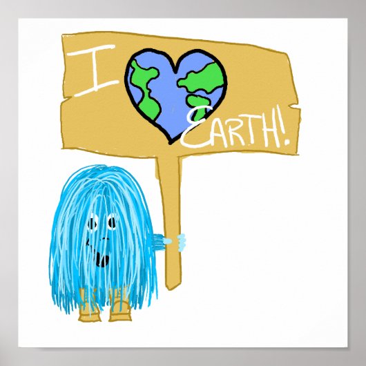 I Love Earth Poster (Voorkant)
