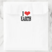 I Love Earth Ronde Sticker (Tas)