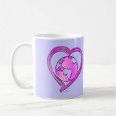 I LOVE EARTH (Roze) serie Koffiemok (Links)