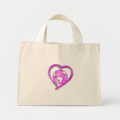 I LOVE EARTH (Roze) serie Mini Tote Bag (Voorkant)
