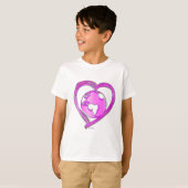 I LOVE EARTH (Roze) serie T-shirt (Voorkant volledig)
