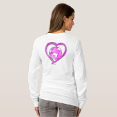 I LOVE EARTH (Roze) serie T-shirt (Achterkant volledig)
