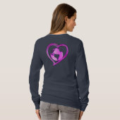 I LOVE EARTH (Roze) serie T-shirt (Achterkant volledig)
