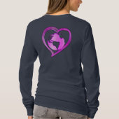 I LOVE EARTH (Roze) serie T-shirt (Achterkant)