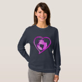 I LOVE EARTH (Roze) serie T-shirt (Voorkant volledig)