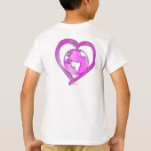 I LOVE EARTH (Roze) serie T-shirt (Achterkant)
