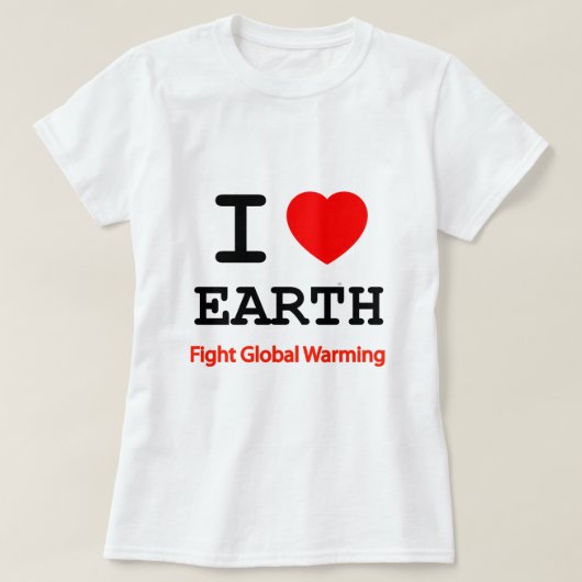 I Love Earth T-shirt (Design voorkant)