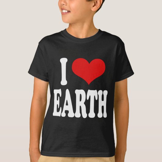 I Love Earth T-shirt (Voorkant)