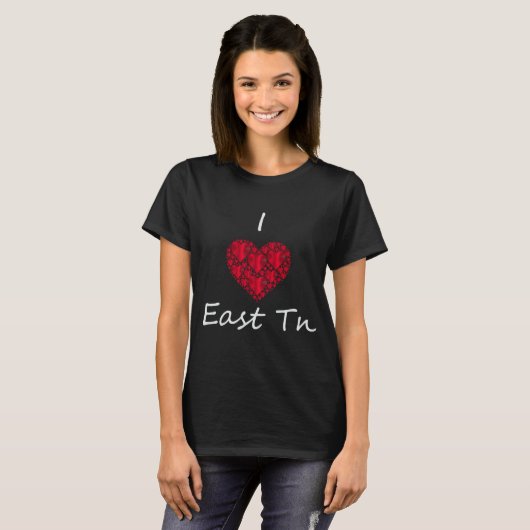 I Love East Tennessee T-shirt (Voorkant volledig)