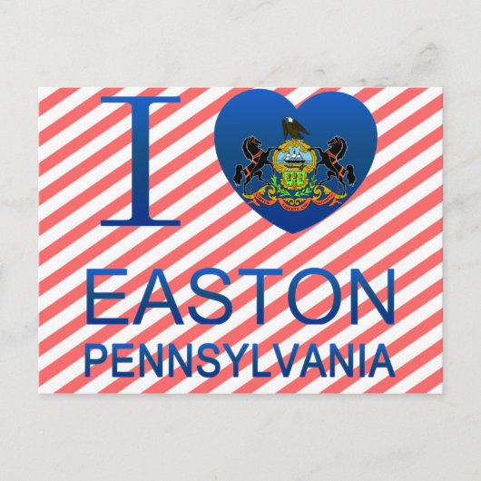 I Love Easton, PA Briefkaart (Voorkant)