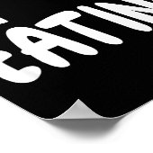 I Love Eating Food - Heart - Poster (Hoek)