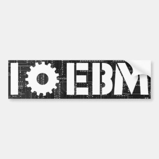 I Love EBM Circuit Board Gear Bumpersticker