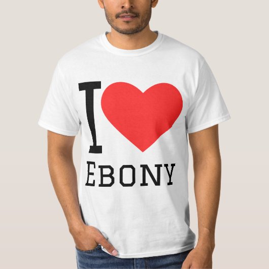 I love ebony t-shirt (Voorkant)