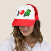 I Love Eclectus Parrots (mannelijk) Trucker Pet (In situ)