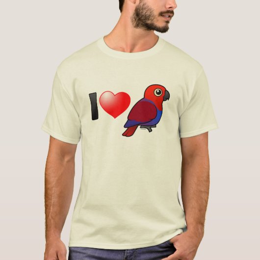 I Love Eclectus Parrots (vrouw) T-shirt (Voorkant)