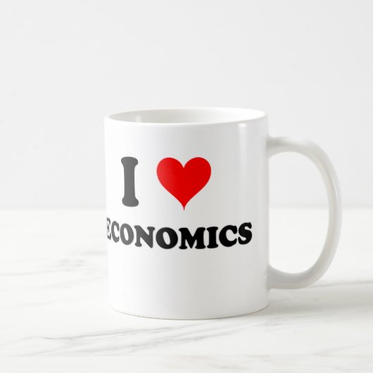 I Love Economics Koffiemok (Rechts)