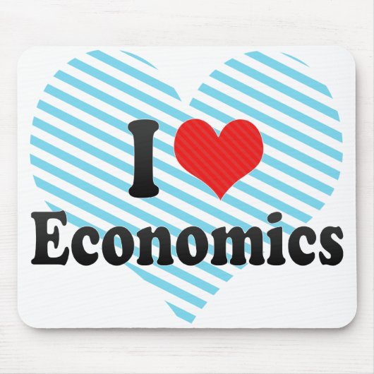 I Love Economics Muismat (Voorkant)