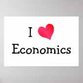 I Love Economics Poster (Voorkant)