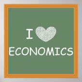 I Love Economics Poster (Voorkant)