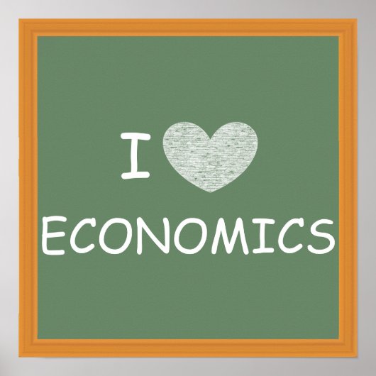 I Love Economics Poster (Voorkant)