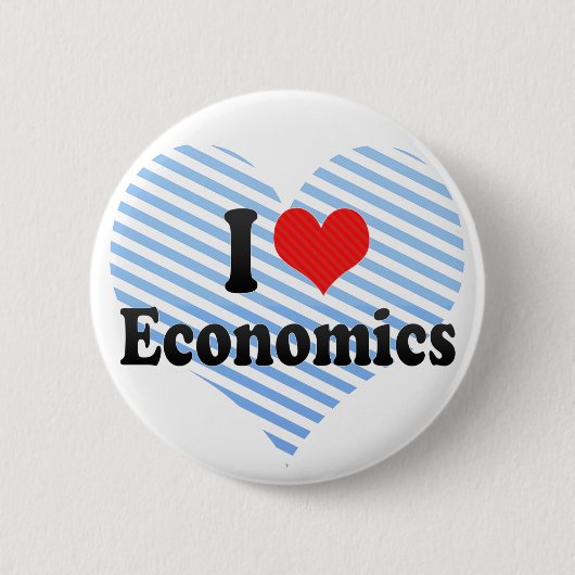 I Love Economics Ronde Button 5,7 Cm (Voorkant)