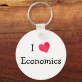 I Love Economics Sleutelhanger (Voorkant)
