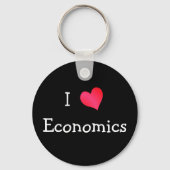 I Love Economics Sleutelhanger (Voorkant)