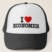 I Love Economics Trucker Pet (Voorkant)