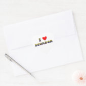 I love Ecuador Hart Sticker (Envelop)