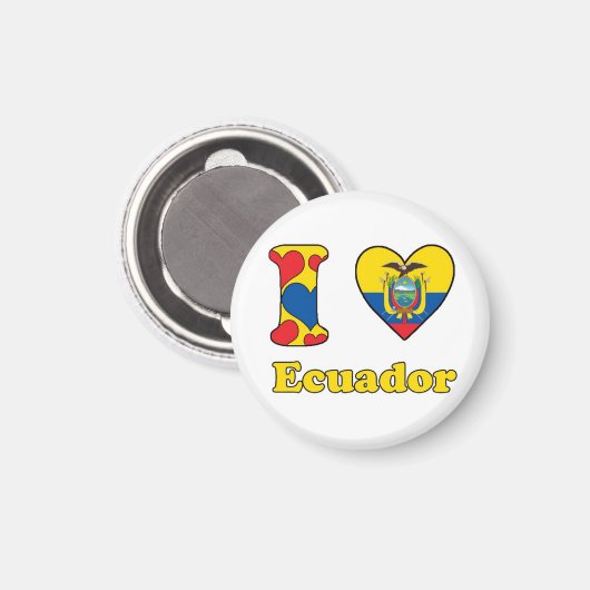 I love Ecuador Magneet (Voorkant / Achterkant)