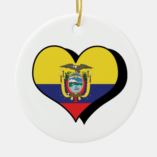 I Love Ecuador Ornament (Voorkant)