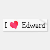 I Love Edward Bumpersticker (Voorkant)