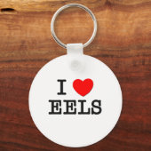 I Love EELS ( food ) Sleutelhanger (Voorkant)