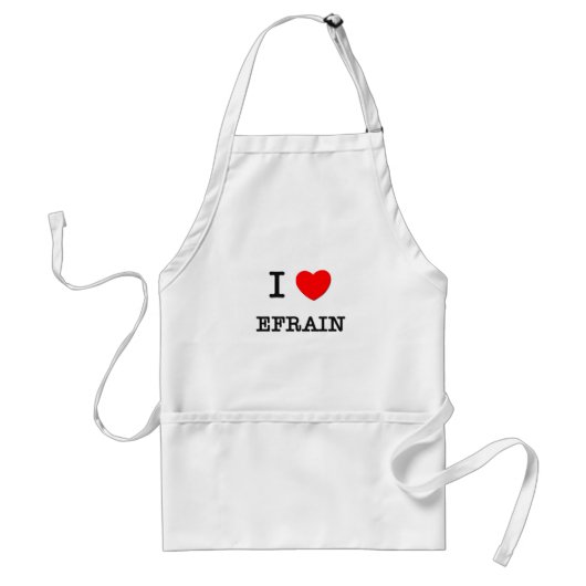 I Love Efrain Standaard Schort (Voorkant)