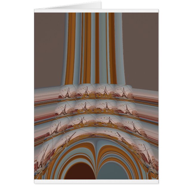 I Love Eiffel Tower Paris with Love blue sky colo (Voorkant)