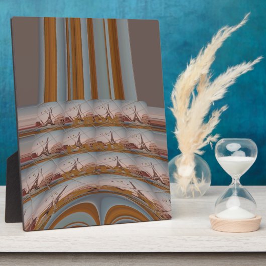 I Love Eiffel Tower Paris with Love blue sky colo Fotoplaat (Zijkant)