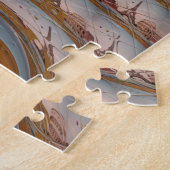 I Love Eiffel Tower Paris with Love blue sky colo Legpuzzel (Zijkant)