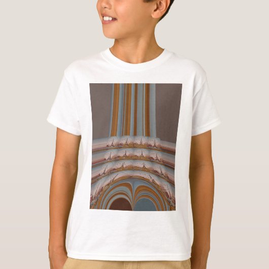 I Love Eiffel Tower Paris with Love blue sky colo T-shirt (Voorkant)