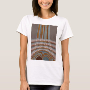 I Love Eiffel Tower Paris with Love blue sky colo T-shirt