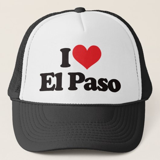 I Love El Paso Trucker Pet (Voorkant)