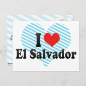 I Love El Salvador Briefkaart (Voorkant / Achterkant)