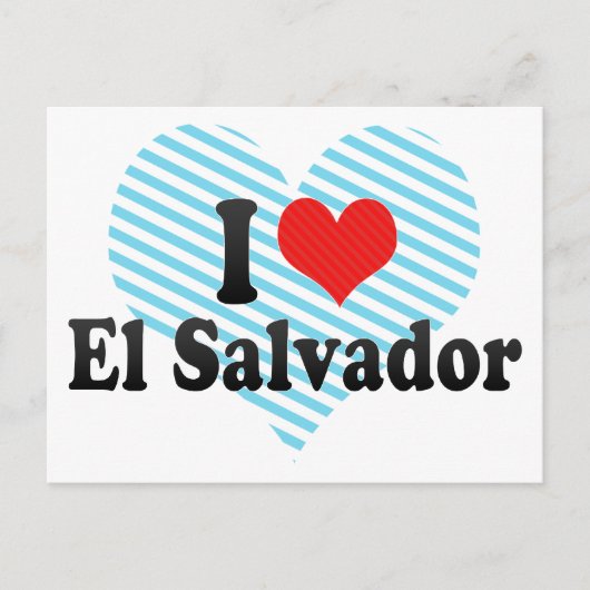 I Love El Salvador Briefkaart (Voorkant)