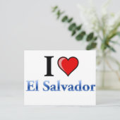 I Love El Salvador Briefkaart (Staand voorkant)