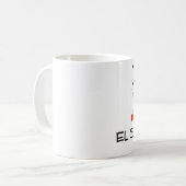 I Love EL SEGUNDO California Koffiemok (Voorkant links)