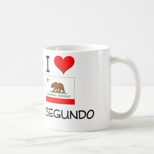 I Love EL SEGUNDO California Koffiemok (Rechts)