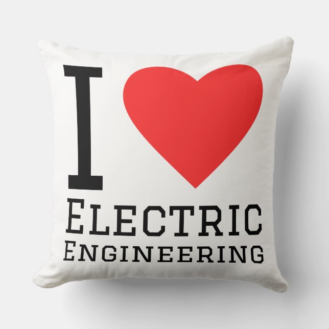 I love electric engineering  kussen (Voorkant)