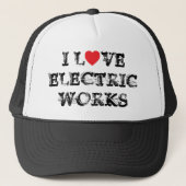 I Love Electric Works™ Trucker Hat Trucker Pet (Voorkant)